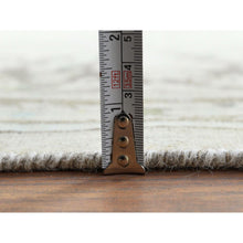 Load image into Gallery viewer, 6&#39;9&quot;x10&#39;10&quot; Bohemian Distressed Hand Knotted Washed Out Gray Organic Wool Worn Down Clean Persian Kerman Old Oriental Rug FWR368028