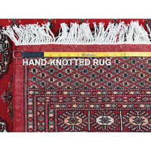 Load image into Gallery viewer, 5&#39;1&quot;x8&#39;1&quot; Chili Red, Princess Bokara with Geometric Medallions, Vegetable Dyes, Soft and Shiny Wool, Hand Knotted, Mat, Sample, Oriental Rug FWR7932