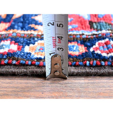 Load image into Gallery viewer, 2&#39;8&quot;x8&#39;2&quot; Crimson Red, Colorful Afghan Ersari With Turkish Knot, Caucasian Design Revival, Vegetable Dyes, Densely Woven, Hand Knotted, Soft Wool, Runner, Oriental Rug FWR3684