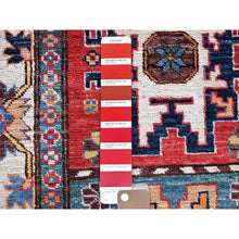 Load image into Gallery viewer, 2&#39;9&quot;x9&#39;8&quot; Ajax Red, Colorful Afghan Ersari With Turkish Knot, Caucasian Design Revival, Vegetable Dyes, Densely Woven, Soft Wool, Hand Knotted, Runner, Oriental Rug FWR3690