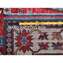 Load image into Gallery viewer, 2&#39;9&quot;x9&#39;8&quot; Ajax Red, Colorful Afghan Ersari With Turkish Knot, Caucasian Design Revival, Vegetable Dyes, Densely Woven, Soft Wool, Hand Knotted, Runner, Oriental Rug FWR3690