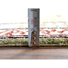 Load image into Gallery viewer, 8&#39;2&quot;x10&#39; Light Green, Shiny Wool, Hand Knotted, Super Fine Peshawar With Mamluk Design, Dense Weave, 200 Kpsi, Natural Dyes, Oriental Rug FWR369810