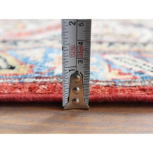 Load image into Gallery viewer, 6&#39;x9&#39; Hand Knotted Rich Red Afghan Super Kazak With Large Medallions Design Pure Wool Oriental Rug FWR369942