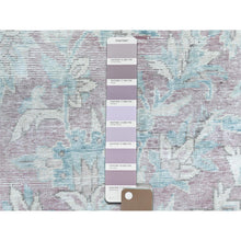 Load image into Gallery viewer, 8&#39;1&quot;x12&#39; Faded Champagne, Distressed Look, Vintage, Persian Kerman, Worn Wool, Shaved Down, Hand Knotted Oriental Rug FWR370242