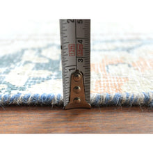 Load image into Gallery viewer, 8&#39;3&quot;x11&#39;1&quot; Hand Knotted, Ivory, Vintage, Persian Kerman, Distressed Look, Worn Wool, Shaved Down, Oriental Rug FWR370248