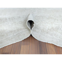 Load image into Gallery viewer, 7&#39;6&quot;x12&#39;10&quot; Beige, Vintage Persian Kerman, Distressed Look, Worn Wool, Sheared Low, Hand Knotted, Oriental Rug FWR370344