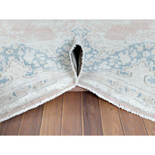 Load image into Gallery viewer, 10&#39;1&quot;x14&#39;2&quot; Hand Knotted, Almond Brown, Vintage Persian Kerman, Distressed Look, Worn Wool, Cropped Thin, Oriental Rug FWR370350