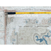 Load image into Gallery viewer, 10&#39;1&quot;x14&#39;2&quot; Hand Knotted, Almond Brown, Vintage Persian Kerman, Distressed Look, Worn Wool, Cropped Thin, Oriental Rug FWR370350