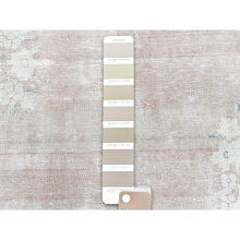 Load image into Gallery viewer, 9&#39;8&quot;x12&#39;9&quot; Faded Champagne, Vintage Persian Kerman, Distressed Look, Worn Wool, Cropped Thin, Hand Knotted, Oriental Rug FWR370368