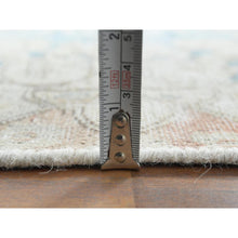 Load image into Gallery viewer, 9&#39;8&quot;x12&#39;9&quot; Faded Champagne, Vintage Persian Kerman, Distressed Look, Worn Wool, Cropped Thin, Hand Knotted, Oriental Rug FWR370368