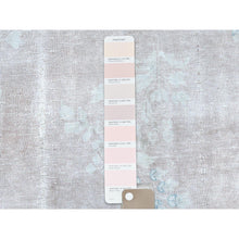Load image into Gallery viewer, 9&#39;9&quot;x13&#39;3&quot; Distressed Look, Worn Wool, Shaved Down, Hand Knotted, Soft Pink, Vintage Persian Kerman, Oriental Rug FWR370410