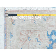 Load image into Gallery viewer, 9&#39;9&quot;x13&#39;3&quot; Distressed Look, Worn Wool, Shaved Down, Hand Knotted, Soft Pink, Vintage Persian Kerman, Oriental Rug FWR370410