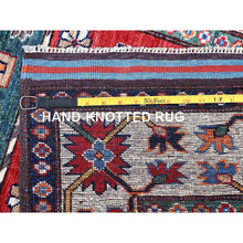 Load image into Gallery viewer, 2&#39;8&quot;x7&#39;7&quot; Imperial Red, Colorful Afghan Ersari with Turkish Knot, Caucasian Design Revival, Vegetable Dyes, Densely Woven, Hand Knotted, Soft Wool, Runner, Oriental Rug Sh617 FWR3702