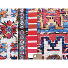 Load image into Gallery viewer, 2&#39;10&quot;x9&#39;8&quot; Crimson Red, Colorful Afghan Ersari with Turkish Knot, Caucasian Design Revival, Vegetable Dyes, Hand Knotted, Soft Wool, Densely Woven, Runner, Oriental Rug FWR3708