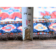Load image into Gallery viewer, 2&#39;10&quot;x9&#39;8&quot; Crimson Red, Colorful Afghan Ersari with Turkish Knot, Caucasian Design Revival, Vegetable Dyes, Hand Knotted, Soft Wool, Densely Woven, Runner, Oriental Rug FWR3708