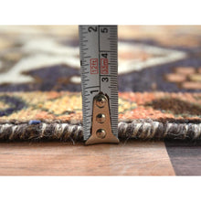 Load image into Gallery viewer, 5&#39;3&quot;x10&#39;10&quot; Hazelnut Brown, Distressed Look Worn Wool Hand Knotted, Vintage Persian Bakhtiar Sheared Low, Wide Runner Oriental Rug FWR371514
