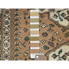 Load image into Gallery viewer, 5&#39;x9&#39;7&quot; Mocha Brown, Vintage Persian Bakhtiar Sheared Low, Distressed Look Worn Wool Hand Knotted, Wide Runner Oriental Rug FWR371526