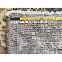Load image into Gallery viewer, 5&#39;x9&#39;8&quot; Hazelnut Brown, Hand Knotted Vintage Persian Bakhtiar with Small Animal Figurines, Cropped Thin Distressed Look Worn Wool, Wide Runner Oriental Rug FWR371532
