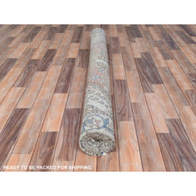 Load image into Gallery viewer, 5&#39;x9&#39;8&quot; Hazelnut Brown, Hand Knotted Vintage Persian Bakhtiar with Small Animal Figurines, Cropped Thin Distressed Look Worn Wool, Wide Runner Oriental Rug FWR371532
