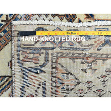 Load image into Gallery viewer, 5&#39;x9&#39;8&quot; Hazelnut Brown, Hand Knotted Vintage Persian Bakhtiar With Small Animal Figurines, Cropped Thin Distressed Look Worn Wool, Wide Runner Oriental Rug FWR371532