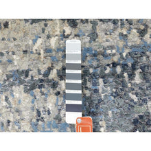 Load image into Gallery viewer, 4&#39;x11&#39;9&quot; Hand Knotted Abstract With Mosaic Design Wool And Silk Oriental Wide Runner Rug FWR372222