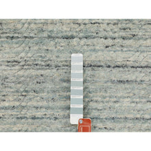 Load image into Gallery viewer, 2&#39;10&quot;x5&#39; Seafoam Green Variegated Textured Design Hand Loomed Organic Wool Transitional Oriental Rug FWR372300