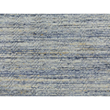 Load image into Gallery viewer, 9&#39;x11&#39;9&quot; Modern Blue Hand Loomed Variegated Textured Design Organic Wool Oriental Rug FWR372306