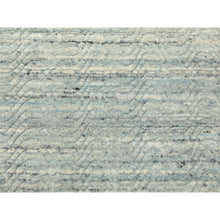 Load image into Gallery viewer, 11&#39;10&quot;x11&#39;10&quot; Seafoam Green Hand Loomed Variegated Textured Design Organic Wool Transitional Oriental Square Rug FWR372312