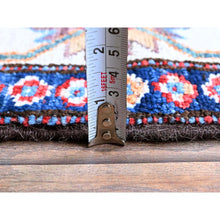 Load image into Gallery viewer, 2&#39;8&quot;x9&#39;2&quot; Crimson Red, Colorful Afghan Ersari With Turkish Knot, Caucasian Design Revival, Vegetable Dyes, Densely Woven, Hand Knotted, Soft Wool, Runner, Oriental Rug FWR3720