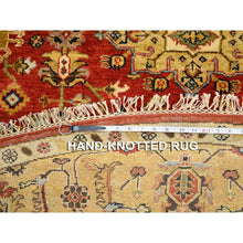 Load image into Gallery viewer, 7&#39;9&quot;x7&#39;9&quot; Rice White, Nain with All Over Flower Design, Soft Pile, 250 KPSI, Wool and Silk, Hand Knotted, Square, Oriental Rug FWR546348