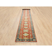 Load image into Gallery viewer, 2&#39;7&quot;x15&#39;10&quot; Red Karajeh Design Pure Wool Hand Knotted Oriental XL Runner Rug FWR372990