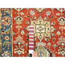 Load image into Gallery viewer, 2&#39;7&quot;x15&#39;10&quot; Red Karajeh Design Pure Wool Hand Knotted Oriental Xl Runner Rug FWR372990