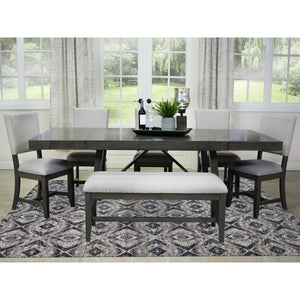9'x12' Charcoal Black Supple Collection Modern All Over Square Design Erased Pure Wool Hand Knotted Oriental Rug FWR373200