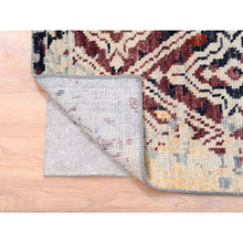 Load image into Gallery viewer, 9&#39;x12&#39;1&quot; Silver Gray Supple Collection Erased Mughal Design Hand Knotted Oriental Rug FWR373212