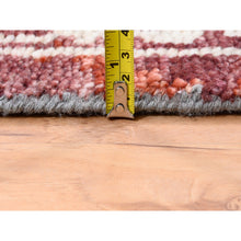 Load image into Gallery viewer, 9&#39;x12&#39;1&quot; Silver Gray Supple Collection Erased Mughal Design Hand Knotted Oriental Rug FWR373212