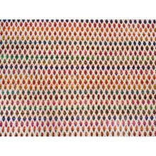 Load image into Gallery viewer, 11&#39;7&quot;x18&#39; Oversize Colorful Wool And Sari Silk Sarouk Mir Inspired With Small Repetitive Pattern Hand Knotted Oriental Rug FWR373872