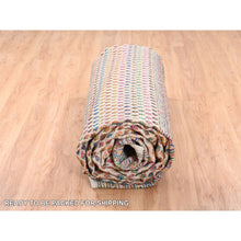 Load image into Gallery viewer, 11&#39;7&quot;x18&#39; Oversize Colorful Wool And Sari Silk Sarouk Mir Inspired With Small Repetitive Pattern Hand Knotted Oriental Rug FWR373872