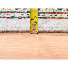 Load image into Gallery viewer, 11&#39;7&quot;x18&#39; Oversize Colorful Wool And Sari Silk Sarouk Mir Inspired With Small Repetitive Pattern Hand Knotted Oriental Rug FWR373872