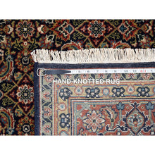 Load image into Gallery viewer, 5&#39;2&quot;x7&#39;1&quot; Jade Black Hand Knotted All Over Herat Fish Design Handspun Wool Oriental Rug FWR374046