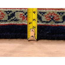 Load image into Gallery viewer, 5&#39;1&quot;x7&#39;1&quot; Jet Black All Over Herat Fish Design Hand Knotted Hand Spun Wool Oriental Rug FWR374052