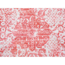 Load image into Gallery viewer, 12&#39;2&quot;x15&#39; Oversize Pink Broken Persian Design Wool And Pure Silk Hand Knotted Oriental Rug FWR374136
