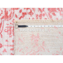 Load image into Gallery viewer, 12&#39;2&quot;x15&#39; Oversize Pink Broken Persian Design Wool And Pure Silk Hand Knotted Oriental Rug FWR374136