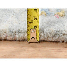 Load image into Gallery viewer, 9&#39;1&quot;x12&#39; Pink Wool And Pure Silk Medallion Erased Persian Design Hand Knotted Oriental Rug FWR374238