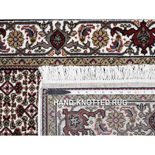 Load image into Gallery viewer, 4&#39;x6&#39; Ivory Tabriz Mahi Fish Medallion Design Wool Hand Knotted Oriental Rug FWR374940