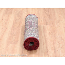 Load image into Gallery viewer, 2&#39;7&quot;x6&#39;8&quot; Hand Knotted Red Tabriz Mahi Fish Medallion Design Wool Oriental Runner Rug FWR375222