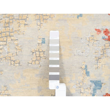Load image into Gallery viewer, 11&#39;8&quot;x15&#39; Oversize Wool And Silk Abstract With Fire Mosaic Design Hand Knotted Persian Knot Oriental Rug FWR376050