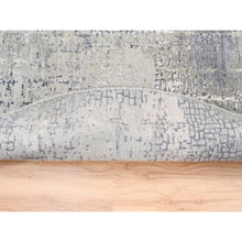 Load image into Gallery viewer, 4&#39;10&quot;x5&#39;10&quot; Crepe Pink and Bisque Beige, Old Persian Hamadan, Excellent Condition and Sheared Low, Evenly Worn 100% Wool, Hand Knotted Distressed Look Sides and Ends Professionally Secured, Cleaned, Oriental Rug FWR516312