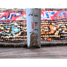 Load image into Gallery viewer, 3&#39;x4&#39;6&quot; Bayern Blue, Afghan Ersari With Turkish Knot, Caucasian Design Revival, Vegetable Dyes, Densely Woven, Hand Knotted, Soft And Velvety Wool, Oriental Rug FWR3762