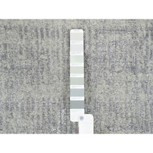 Load image into Gallery viewer, 2&#39;6&quot;x8&#39; Extra Soft Gray Fine Jacquard Hand-loomed Modern Wool And Silk Oriental Runner Rug FWR377160