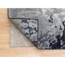 Load image into Gallery viewer, 12&#39;x18&#39;1&quot; Oversized Black With Gray Abstract Design Wool And Silk Hand Knotted Oriental Rug FWR377220